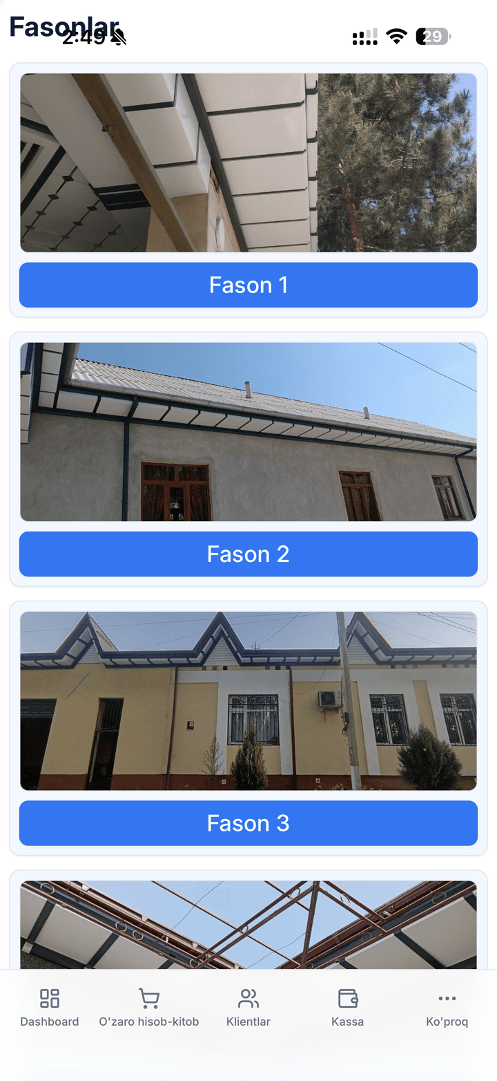 TunkaForm ilovasi: fasonlar katalogi
